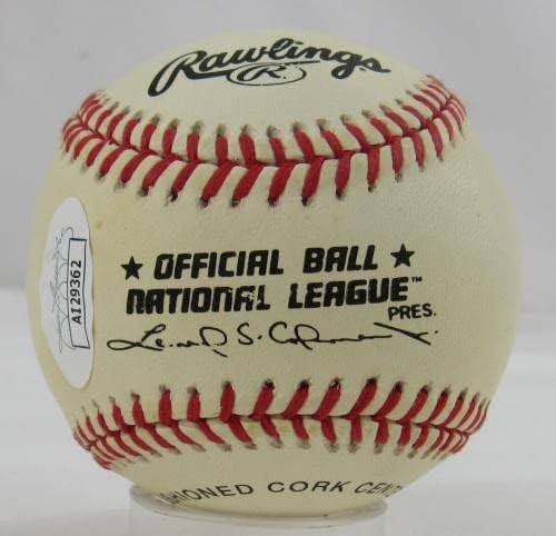 Боб Гибсън Подписа Автограф Rawlings Baseball w/HOF Insc JSA AI29362 - Бейзболни топки с Автографи