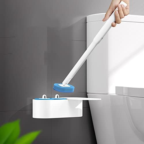 PetPhindU Четка за Тоалетна Почистване с Четка За почистване на Тоалетната чиния Домакински Комплект За почистване на Тоалетни Замяна
