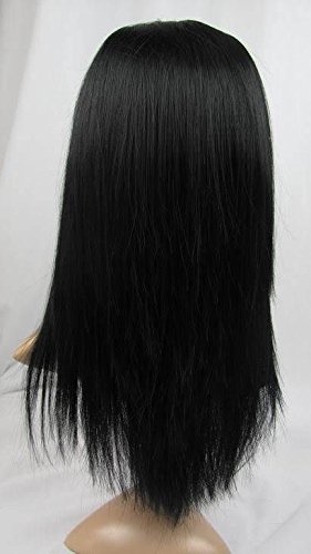 Добро качество на 20 човешки перука за черната жените Дълъг пълен завързана перука от човешка коса на европейската дева Реми естествен
