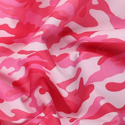 Плат Mook, памук камуфлаж, светло розово, дължина 15 ярда
