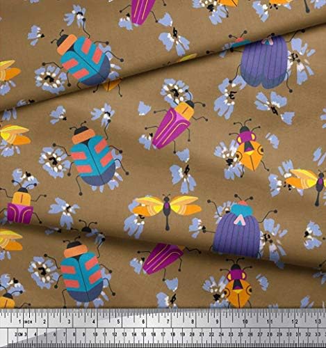 Памучен трикотажная плат Soimoi с цветен печат и графика-интериор, кърпа с принтом ширина 58 см