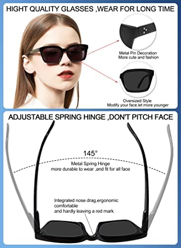OCCI CHIARI Големи Слънчеви очила за четене за Жени 1.5 Reader Слънчеви Очила Lady Outdoor UV400(1.0 1.25 1.5 1.75 2.0 2.25 2.5 2.75