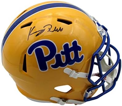 Пълен размер Копие на футболен шлем Kenny Pickett Speed с автограф от University of - Каски за колежи с автограф
