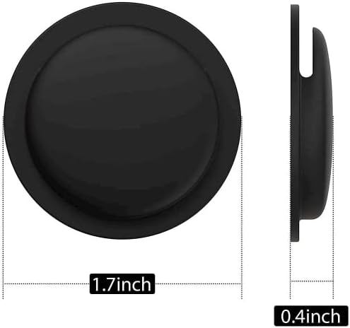 Силиконов калъф SaharaCase StickOn за Apple AirTag (4 опаковки) [устойчив на удари бронята] С трайна защита от подхлъзване - Черен /