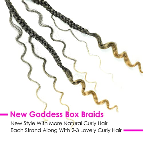 Кутия За Плетене на коса, плетене на една Кука - 8 опаковки За Плетене на Косата на Богинята с Къдрава края на Boho Box Опашка за Плетене