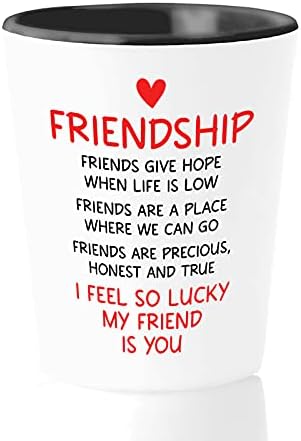Чаша за приятелство 1,5 мл - Приятели Дават надежда, Когато - Забавен хумор Подружи Си, на Жените Си, на Мъжете, на Сестра си, най-Добрата