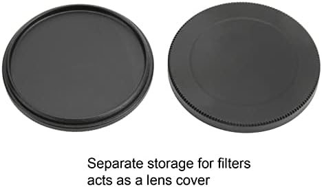 Метална Капачка Стека филтър на обектива на камерата GOWENIC, Предната и Задната капачка на обектива с метална блендой диаметър 40,5