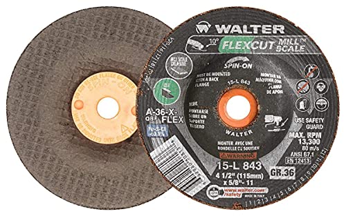 Шлайфане кръг Walter 15L843 Scale 25 бр с шкурка A36FLEX 4,5 инча с Дупка за дорник