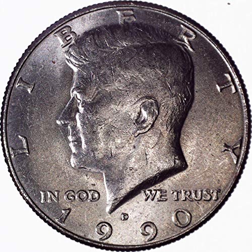 1990 D Кенеди Полдоллара 50 цента На Около необращенном формата на