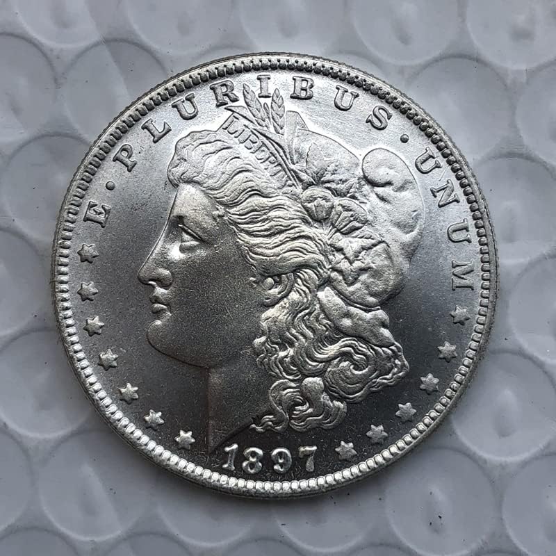 Американска Монета Морган Издание 1897O Сребърен Долар Месинг със сребърно покритие Антикварни Чуждестранни Възпоменателни монети, Ръчно