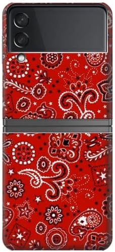 R3354 Червен класически калъф-кърпа за Samsung Galaxy Z Flip 4