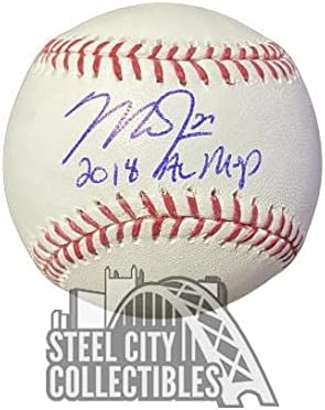 Майк Пъстърва 2014 AL MVP С Автограф Официално Футболист на MLB - Холограма на MLB - Бейзболни топки с автографи