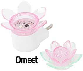 Omeet 4 Pack - Plug led нощна светлина Lotus със сензорен контрол от здрач до зори