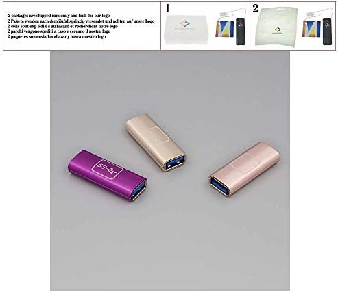 Метален Универсален Цветен Пълнофункционален адаптер USB 3.0 Type A за свързване към USB 3.0 за PC, Розов