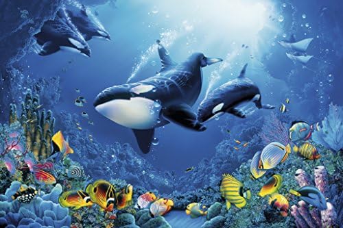 (24x36) Художествен Печатни Плакат Наслада на живота с подводна сцена