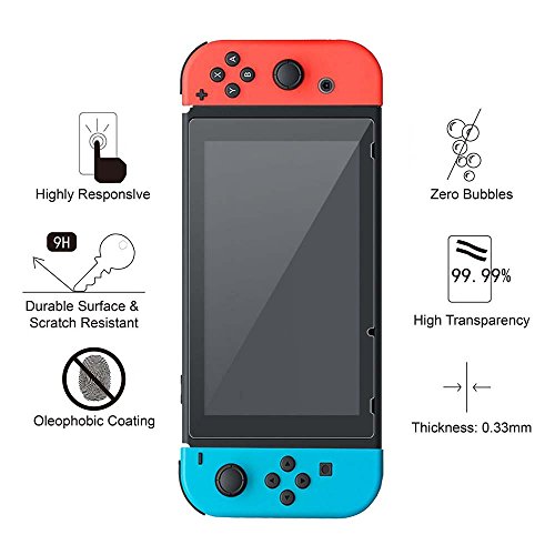 Защитно фолио от закалено стъкло Jietron за Nintendo Switch