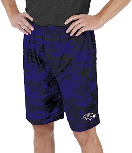Леки мъжки къси панталони Zubaz NFL с Камуфляжными линии и логото на отбора
