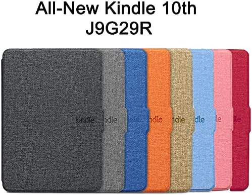 ZENGCANG Kindle Калъф от изкуствена кожа за Изцяло Нов Kindle 10th J9G29R 6 Инча 2019 Година на Издаване, Магнитен Умен Текстилен Калъф,