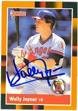 Склад на автографи 586180 Бейзболна картичка Уоли Джойнера с автограф - California Angels 1988 най-Добрите бейзболни топки Donruss - брой 115