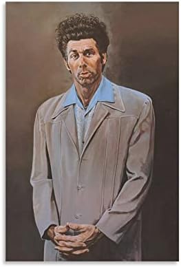 DSHUAI Cosmo Kramer Портрет (1) Плакат Платно Стенни Художествена Картина Начало Декор HD Печат Подарък 24x36 инча (60x90 см)