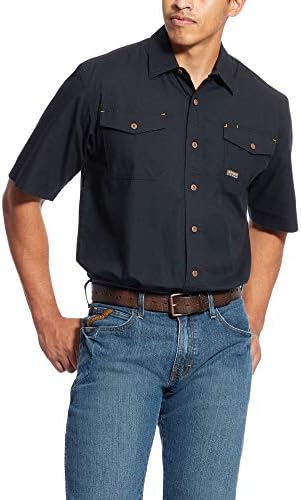 Мъжки работна риза ARIAT от здрава Дюрастретчи, изработени от Голяма и Висока арматура