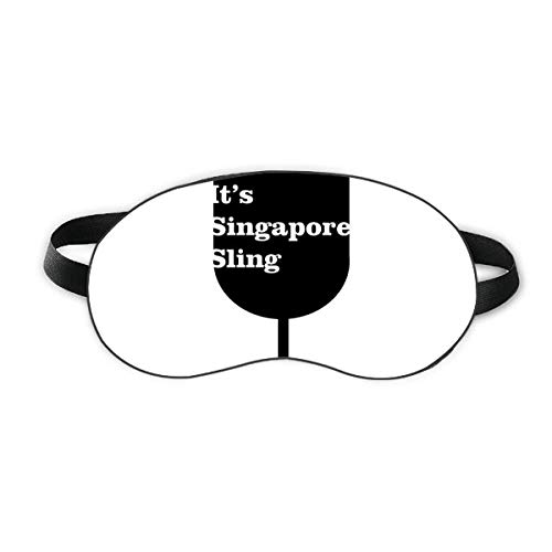 Контур На Сингапур Прашка Коктейл Sleep Eye Shield Мека Нощна Превръзка На Очите На Сивата Чанта За Носене