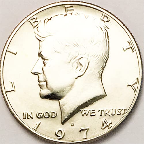 1974 P, D BU Kennedy Half Dollar Choice Комплект от 2 монети, Монетен двор на САЩ, без да се прибягва