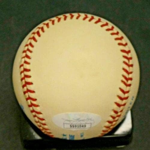 Нолан Райън КОПИТО е подписал Официален договор с AL Baseball с помощта на JSA COA - Бейзболни топки с автографи