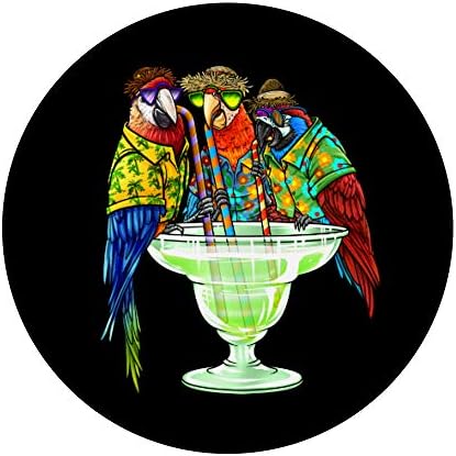 Папагали Пият Маргарити Хавайска Риза Птици за почивка PopSockets PopGrip: Замяна дръжка за телефони и таблети