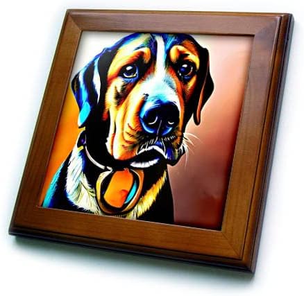 3. Направете зашеметяващ портрет на куче от породата лабрадор-ретривър. Теракот в цифров художествена рамка (ft-376140-1)
