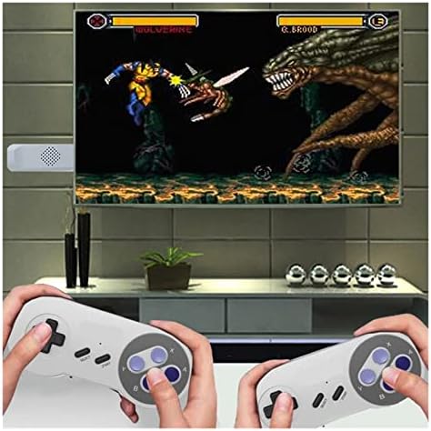 TOBAYA Подарък Детски Игрални конзоли Plug & Play Безжична Игрова конзола за SNES, съвместима с NES HD Детска нож, Вградена в 3500 +