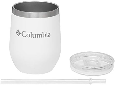 Вакуумна чаша за коктейли Columbia обем 12 течни унции с Двойни стени и соломинкой, Неръждаема стомана