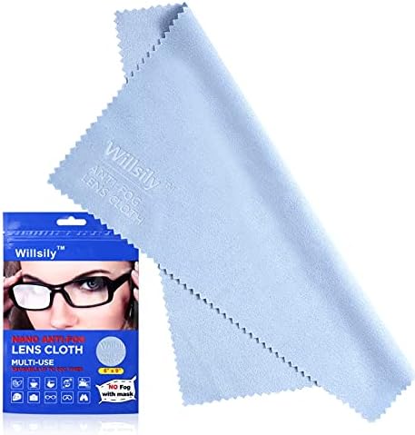 За многократна употреба, кърпички за обективи Willsily Anti Fog Cloth за очила с AR покритие и всички видове покрития за обективи от