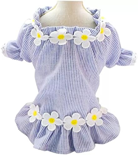 Облекло за кутрета IULJH Поли с цветен модел Рокли за домашни любимци Летни Аксесоари за Облекло (Цвят: D, Размер: XScode)