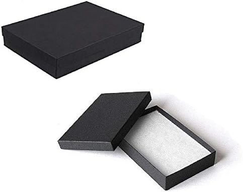 10 X Памучни опаковки Матово Черен Цвят За Бижута, Подаръци и Дребно Кутии с Размери 5,25x3,75x1 инч от R J Displays