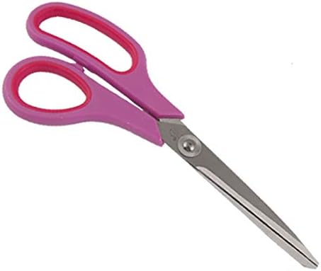 Ножици за шиене X-DREE с лилава пластмасова дръжка от неръждаема стомана, Ножици за шиене (Forbici per cesoie da cucire in acciaio inossidabile