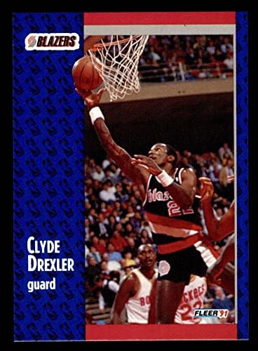 1991 Fleur # 168 Клайд Drechsler Трейл Блейзърс (Баскетболно карта) в Ню Йорк/MT Trail Blazers Хюстън