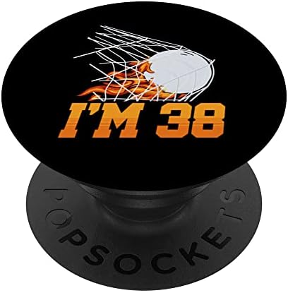 Ми на 38 години, спортен играч на лакрос с мрежа за възрастни, 38-ия Рожден Ден, PopSockets С Възможност за смяна на PopGrip