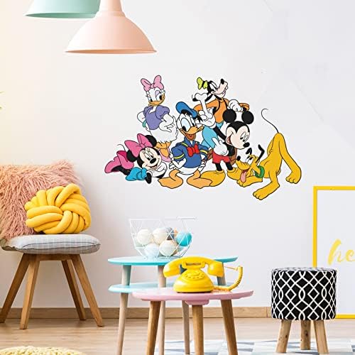 Скъпа Стикер за Стена с изображение на Анимационни Мишки, Стикери на стената в Детската Стая за Приятелите на Мики, Декор За Малки Момичета и Момчета, Детска Спалня,
