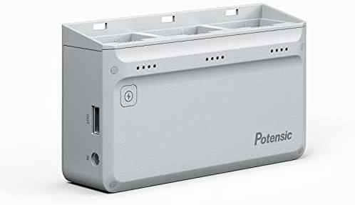 Център за паралелна зареждане Potensic ATOM SE и адаптер за бърза зареждане на пакета по 1 парче, батерия в комплекта не е включен
