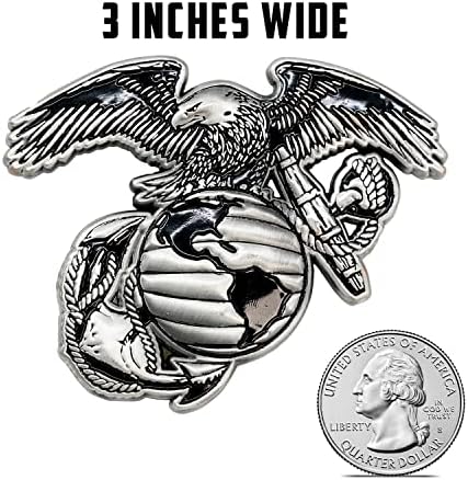 Официално лицензиран Медальон USMC 3D EGA – 3 инча – Емблема на морската пехота