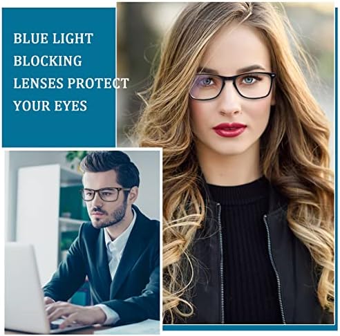 ZONLON, 6 комплекта очила за четене за жени и мъже, очила с пружинным тръба на шарнирна връзка, блокиране на синя светлина, които напрежение