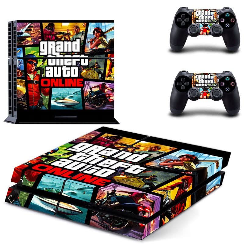 За PS4 PRO - Играта Grand GTA Theft And Auto Стикер на кожата PS4 или PS5 За конзолата PlayStation 4 или 5 и контролери Vinyl Стикер