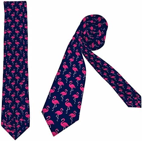 Yekiua Мъжка Вратовръзка с Фламинго, Розова Птица, Празничен Фестивал, Забавни Вратовръзки За Мъжете, Официален Повод, Сватба Вратовръзка,