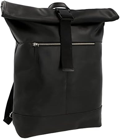 Кожена чанта-месинджър Gusti-раница Mattis, кожена раница, ретро градска раница, походный раница, чанта за лаптоп, чанта за колеж, черна кожа, 16 литра