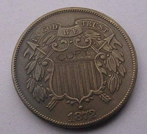 Двухцентовые Копирни Монети 1872 Г. COPYSouvenir Новост Монета, Монета За Подарък