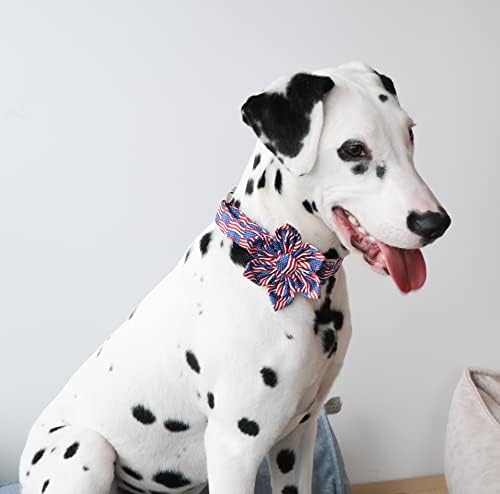 Нашийник за кучета с Флага на Деня на Независимостта на Лапите в уникален стил е най-подходящ за малки, Средни и Големи момичета и Момчета-кучета