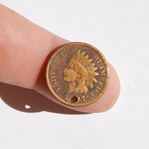 1897 Съединените Щати на Америка на 19 век 1 Цент Сто главата индианците Избор на монети с дупки Много Малки детайли
