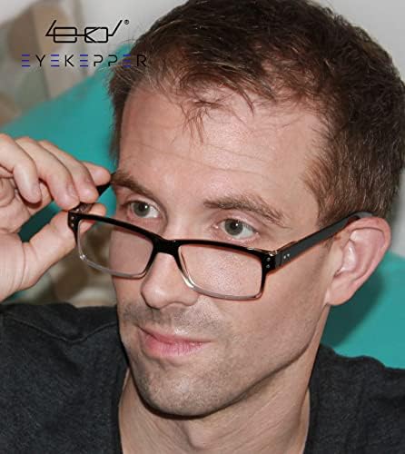 Eyekepper Спестете 10% на 5 опаковки класически очила за четене за мъже и 4 опаковки двухцветных черни прозрачни очила за четене +2,25