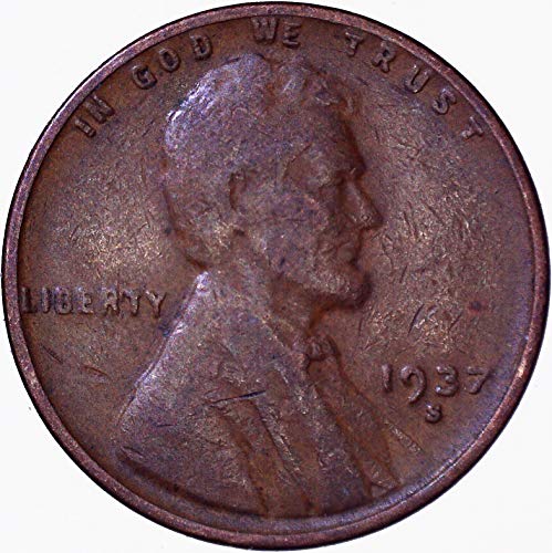 Линкълн пшеничен цент 1937 година на издаване 1C много добър